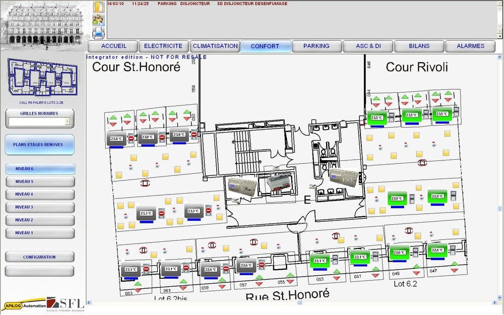 THE BUSINESS LOUVRE em Paris seleciona supervisor PCVue da ARC Informatique para gerir o sistema de gestão de edifícios (SGE)